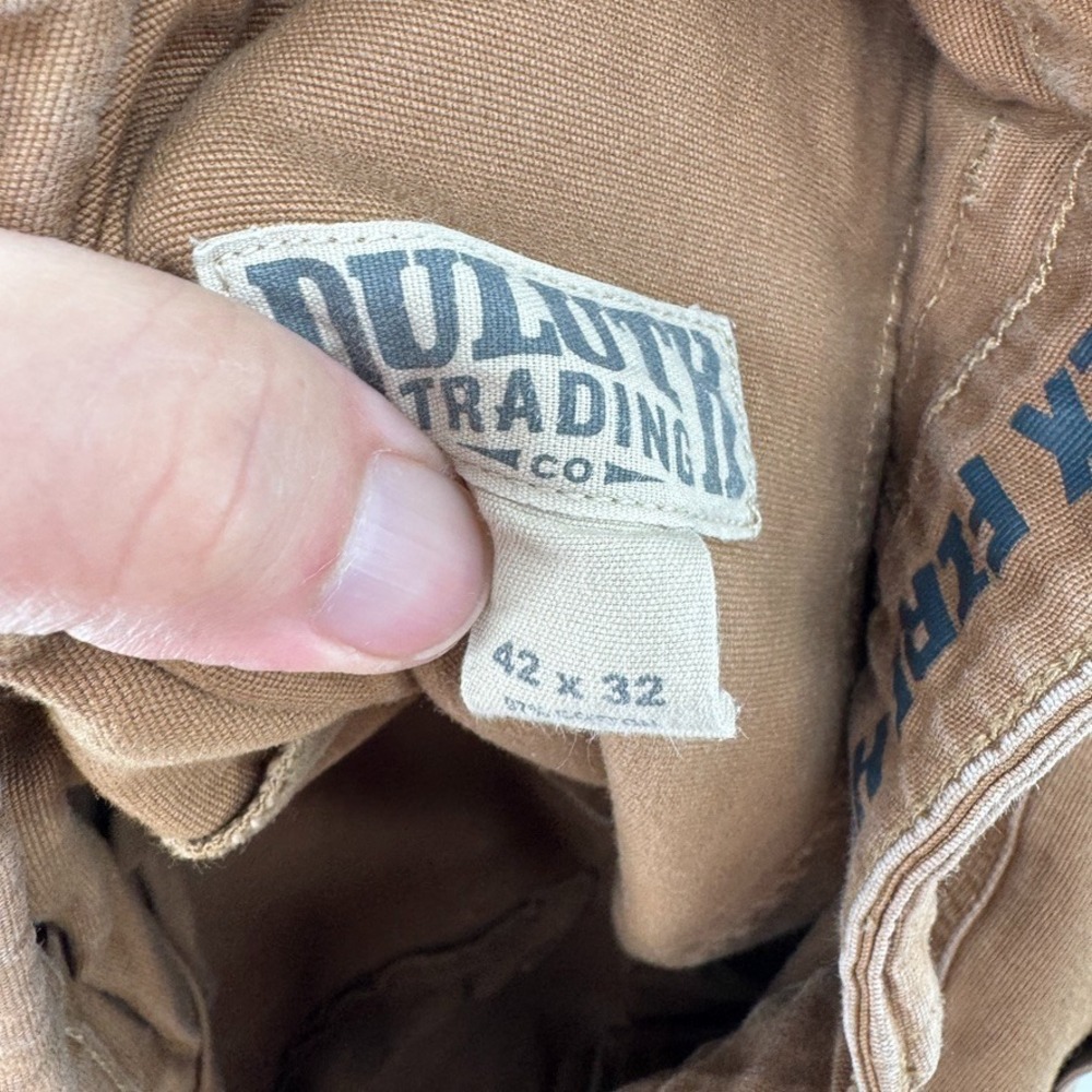 Duluth Trading Flex Fire Hose Cargo Pants Mens 42x32 (41x31) Brown - Picture 11 of 14